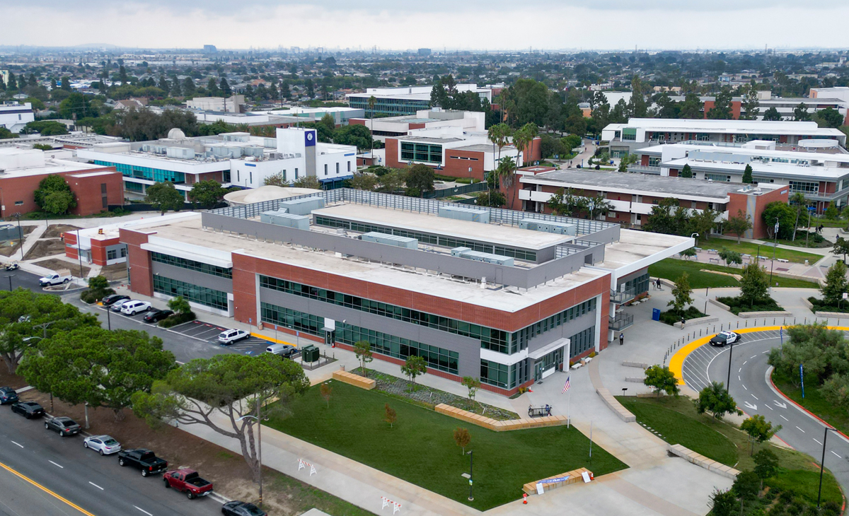 Student Services Building from above